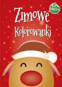 Zimowe kolorowanki. Autor:   Praca zbiorowa. ZdrowePodejscie.pl Okładka książki Zimowe kolorowanki