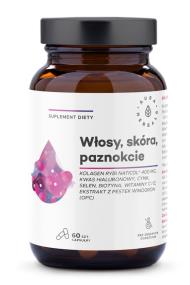 Zdjęcie produktu Aura Herbals Kolagen rybi NatiCol 400mg - włosy, skóra, paznokcie 60kaps