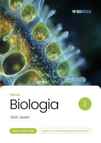 Biologia zbiór zadań matura 2026-2028 tom 1. Autor: Krzysztof Brom, Justyna Powałka. ZdrowePodejscie.pl Okładka książki Biologia zbiór zadań matura 2026-2028 tom 1