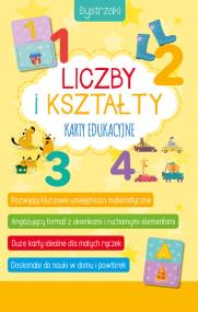 Okładka książki Bystrzaki. Liczby i kształty. Karty edukacyjne