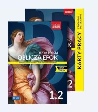 Okładka książki J. polski LO 1/2 Oblicza epok podr. KP zad. ZPiR