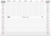 Opakowanie Kalendarz 2026/2027 niuwar z przezroczystą listwą