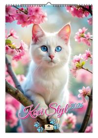 Opakowanie Kalendarz 2026 A3 ścienny jednostronny koci styl