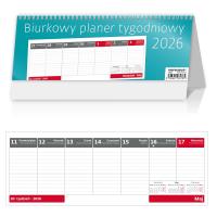 Opakowanie Kalendarz 2026 biurkowy tygodniowy Planer HELMA