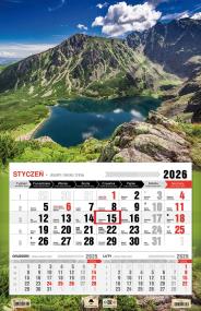Kalendarz 2026 jednodzielny 3XL Tatry. Wydawca: Pan Kalendarzyk. ZdrowePodejscie.pl Opakowanie Kalendarz 2026 jednodzielny 3XL Tatry