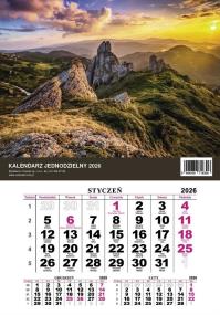 Opakowanie Kalendarz 2026 jednodzielny Góry