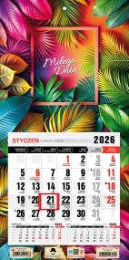 Kalendarz 2026 jednodzielny mini glamour. Wydawca: Pan Kalendarzyk. ZdrowePodejscie.pl Opakowanie Kalendarz 2026 jednodzielny mini glamour