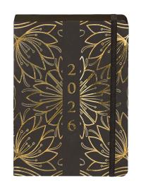 Okładka książki Kalendarz 2026 Kraft A5 DNS kwiaty