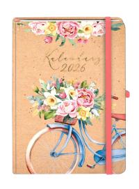 Okładka książki Kalendarz 2026 Kraft A5 TNS Rower