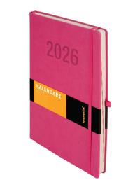 Okładka książki Kalendarz 2026 Memofix A4 DNS różowy