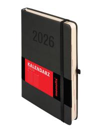 Okładka książki Kalendarz 2026 Memofix A5 DNS czarny