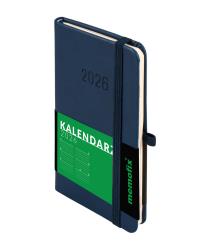 Kalendarz 2026 Memofix A6 TDW granatowy. Autor: -. ZdrowePodejscie.pl Okładka książki Kalendarz 2026 Memofix A6 TDW granatowy