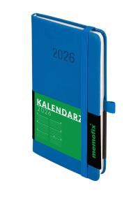 Kalendarz 2026 Memofix A6 TDW niebieski. Autor: -. ZdrowePodejscie.pl Okładka książki Kalendarz 2026 Memofix A6 TDW niebieski