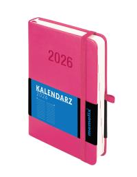 Kalendarz 2026 Memofix B6 DNS różowy. Autor: -. ZdrowePodejscie.pl Okładka książki Kalendarz 2026 Memofix B6 DNS różowy