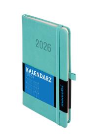 Kalendarz 2026 Memofix B6 TDW turkusowy. Autor: -. ZdrowePodejscie.pl Okładka książki Kalendarz 2026 Memofix B6 TDW turkusowy