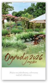 Opakowanie Kalendarz 2026 reklamowy Ogrody rajskie