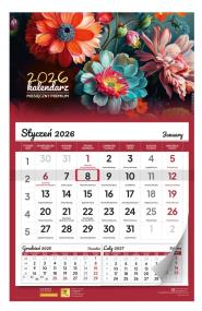 Opakowanie Kalendarz 2026 ścienny miesięczny premium