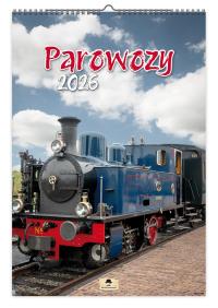 Opakowanie Kalendarz 2026 ścienny parowozy