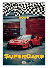 Opakowanie Kalendarz 2026 ścienny super cars