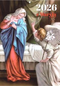 Kalendarz 2026 ścienny z Maryją. Wydawca: Wydawnictwo Diecezjalne i Drukarnia w Sandomierzu. ZdrowePodejscie.pl Opakowanie Kalendarz 2026 ścienny z Maryją