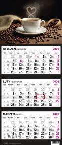 Opakowanie Kalendarz 2026 Trójdzielny Kawa