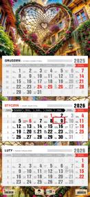 Opakowanie Kalendarz 2026 trójdzielny płaska główka łapacz