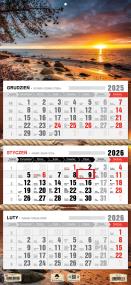 Opakowanie Kalendarz 2026 trójdzielny płaska główka orłowo