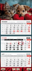 Kalendarz 2026 trójdzielny płaska główka przyjaźń. Wydawca: Pan Kalendarzyk. ZdrowePodejscie.pl Opakowanie Kalendarz 2026 trójdzielny płaska główka przyjaźń