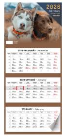 Opakowanie Kalendarz 2026 trzymiesięczny premium