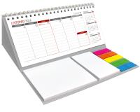 Opakowanie Kalendarz 2026 z notesem tygodniowy spiralowany szary