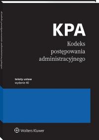 Okładka książki Kodeks postępowania administracyjnego. Przepisy