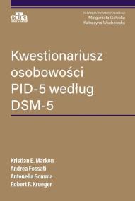 Okładka książki Kwestionariusz osobowości PID-5 według DSM-5