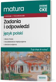 Okładka książki Matura 2026 Język polski Zadania i odpowiedzi