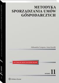 Metodyka sporządzania umów gospodarczych. Autor: Cempura Aleksandra, Kasolik Anna. ZdrowePodejscie.pl Okładka książki Metodyka sporządzania umów gospodarczych