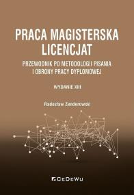 Okładka książki Praca magisterska. Licencjat