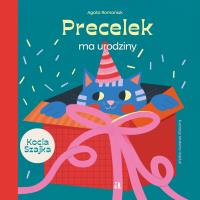Okładka książki Precelek ma urodziny
