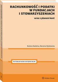 Okładka książki Rachunkowość i podatki w fundacjach i stowarzyszeniach.Tabele, schematy, wzory. Plan kont dla fundacji