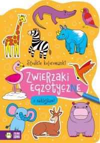 Okładka książki Słodkie kolorowanki. Zwierzaki egzotyczne