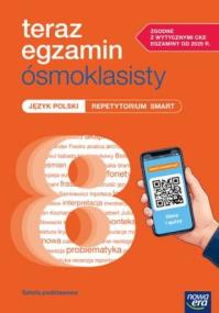Okładka książki Teraz egzamin ósmoklasisty. Język polski. Repetytorium SMART 2026-2027