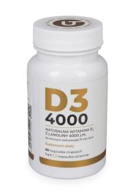Zdjęcie produktu Visanto Zięba Witamina D-3 z lanoliny 4000IU 60kaps