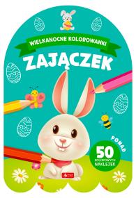 Okładka książki Wielkanocne kolorowanki. Zajączek - uszkodzone