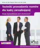 Opakowanie Techniki prowadzenia rozmów dla kadry zarządzającej