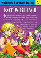 Koloruję i czytam bajkę - Kot w butach. Autor: Opracowanie zbiorowe. ZdrowePodejscie.pl Okładka książki Koloruję i czytam bajkę - Kot w butach