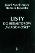 Okładka książki Listy do redaktorów 'Wiadomości'