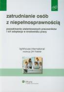 Okładka książki Zatrudnianie osób z niepełnosprawnością