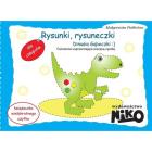 Rysunki, rysuneczki - Dinusia Gąbeczki. Autor: Podleśna Małgorzata. ZdrowePodejscie.pl Okładka książki Rysunki, rysuneczki - Dinusia Gąbeczki