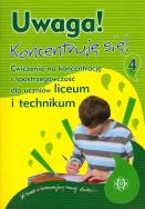 Uwaga Koncentruję się 4. Autor: Hinz Magdalena. ZdrowePodejscie.pl Okładka książki Uwaga Koncentruję się 4