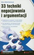 Okładka książki 33 techniki negocjowania i argumentacji