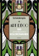 Sztukoterapia. ART DECO. 100 antystresowych kolor.. Autor: LOPEZ ELENA. ZdrowePodejscie.pl Okładka książki Sztukoterapia. ART DECO. 100 antystresowych kolor.