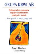 Grupa krwi AB. Autor: Catherine Whitney, Dr Peter J. D`Adamo. ZdrowePodejscie.pl Okładka książki Grupa krwi AB
